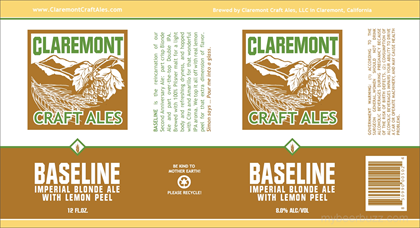 Claremont Craft Ales – Baseline Imperial Blonde
