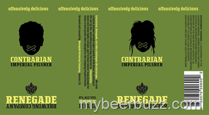 Renegade Brewing – Contrarian Imperial Pilsner & Runaway IPA Cans