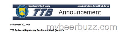 TTB Reduces Regulatory Burden on Small Brewers