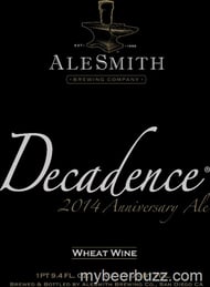 AleSmith Releases Decadence 2014 Anniversary Ale