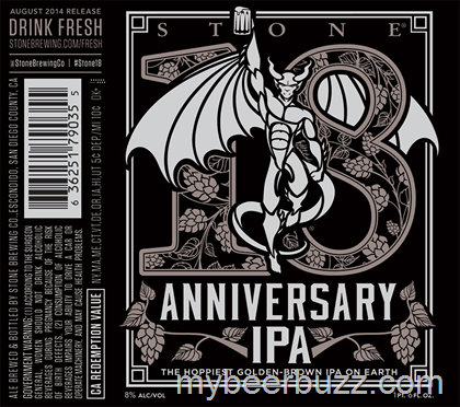 Stone 18th Anniversary Golden Brown IPA