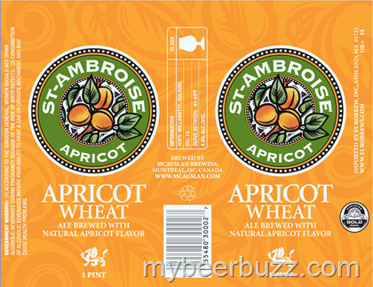 Mcauslan Brewing St-Ambroise Apricot Wheat 16oz Cans