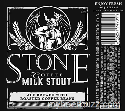 Stone – Coffee Milk Stout Coming  8/4