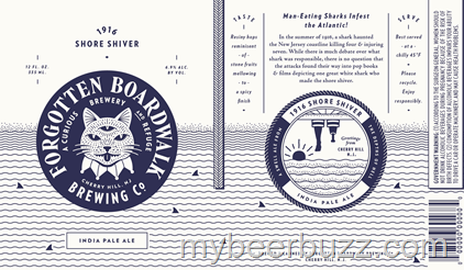 Forgotten Boardwalk Brewery – 1916 Shore Shiver IPA Cans