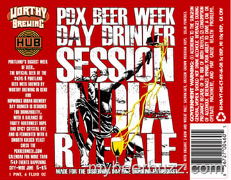Worthy / Hopworks Co-Brewed Day Drinker Session India Rye For PDX Beer Week