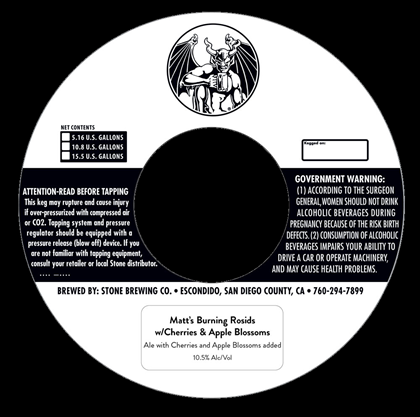 Stone – Matt’s Burning Rosids w/Cherries & Apple Blossoms