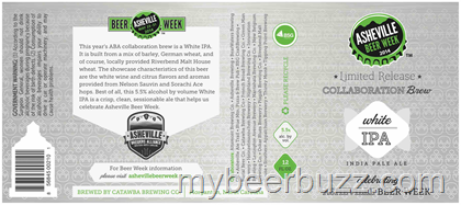 Asheville Beer Week White IPA Collaboration Brew Cans