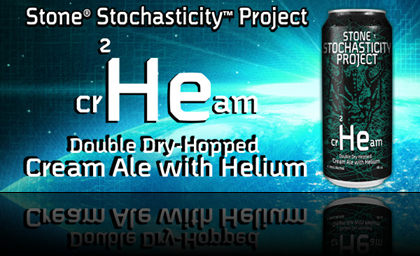 Stone Brewing To Release Stochasticity Project Cr(He)am Ale with Helium Cans