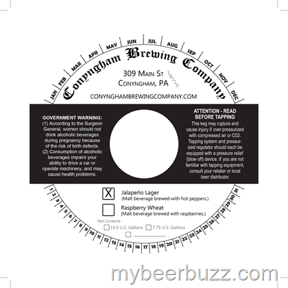 Conyngham Brewing – Jalapeno Lager & Raspberry Wheat