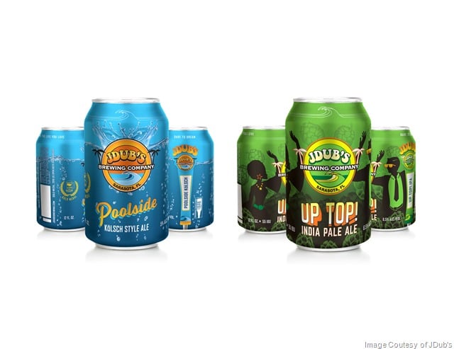 JDub’s Brewing Refreshing Poolside Kölsch & Up Top! IPA Cans