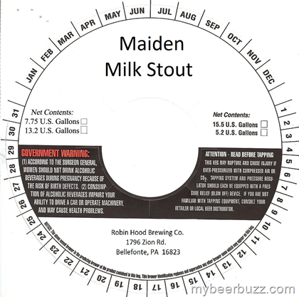 Robin Hood Brewing (Bellefonte, PA) – Maiden Milk Stout & Major Oak Wee Heavy
