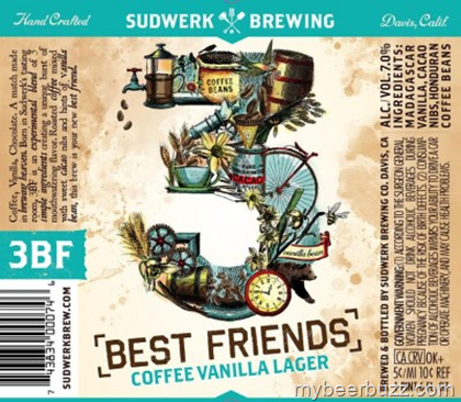 Sudwerk Brewing To Release 3 Best Friends Coffee Vanilla Lager 2/14