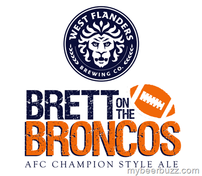West Flanders Single Keg Series “Brett On The Broncos” Coming 1/16 – CEASE & DESIST- New Name: Omaha! Omaha! Brett!