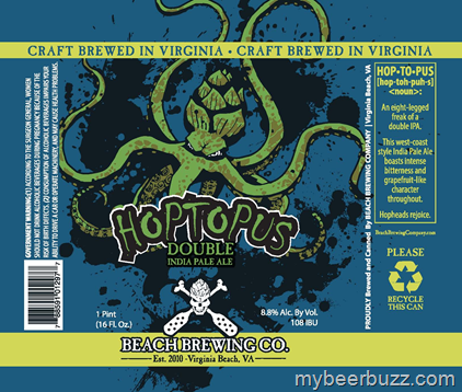 Beach Brewing – Hoptopus DIPA Coming To 16oz Cans