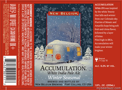 New Belgium Releases New Winter Seasonal – Accumulation White IPA – IBU’s Are Accumulating 11/1