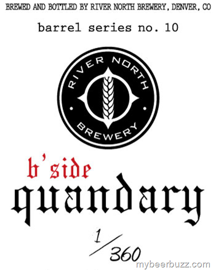 River North B’Side Quandary Bourbon Whiskey Ale Coming 9/5