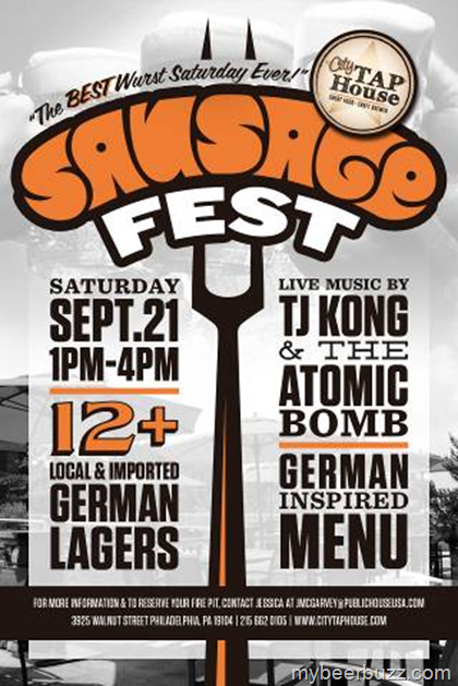 Sausage Fest Brings 12+ German Lagers To City Tap House 9/21