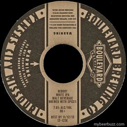 Boulevard Brewing – Reboot White IPA