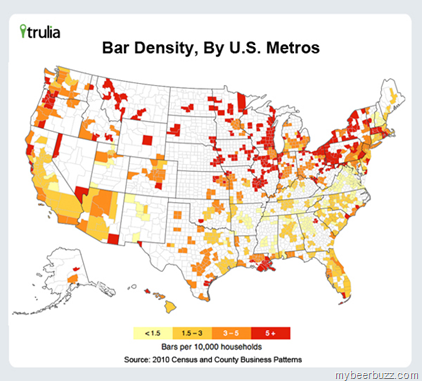 Bar Density Map (Infographic)