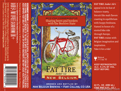 New Belgium Fat Tire – 2013 Utah & British Columbia Commemoratives