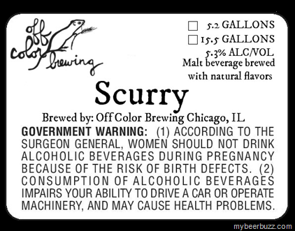 Off Color Brewing – Scurry