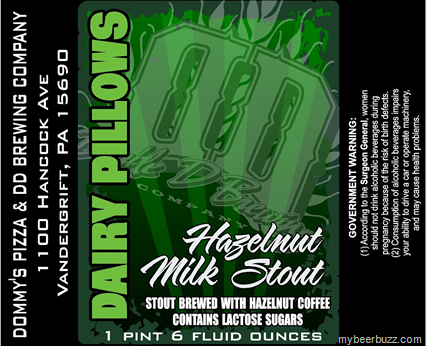 Dommy’s Pizza & DD Brewing – Dairy Pillows Hazelnut Milk Stout