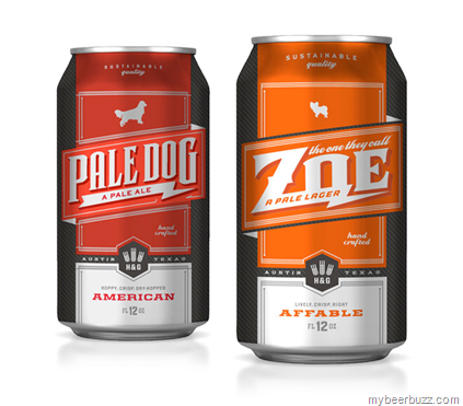 Hops & Grain Brewing Shows Off 12oz Cans for pale Dog & The One They Call Zoe