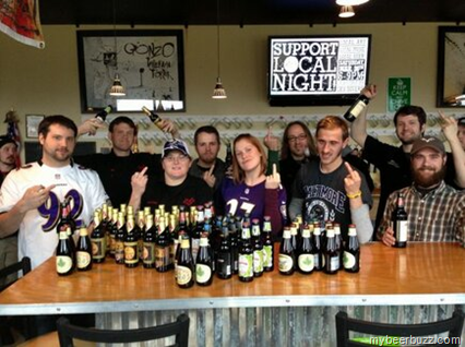 Flying Dog Collects Playoff Bet Winnings from Avery & Harpoon (And Hangs the Finger?)