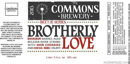 The Commons Brewery Releases Beetje Series Brotherly Love Tomorrow (2/21)