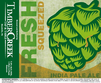 Timber Creek (Meadville, PA) – Fresh Squeezed IPA