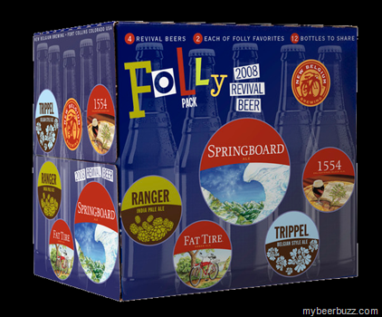 New Belgium – Folly Packs To Feature Rotating “Throwback” Beers