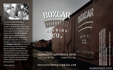 Boxcar – Community Supported Beer Belgian-Style Ale