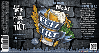 Full Tilt Brewing – Baltimore Pale Ale – New Flagship Beer