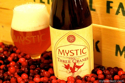 Mystic Brewery Releases Three Cranes Saison w/Cranberries