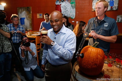 Mayor Hancock Taps His Own Beer To Kick off Denver Beer Fest 2012