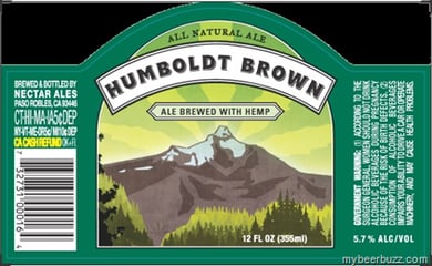 Nectar Ales Humboldt Brown Ale Brewed w/Hemp
