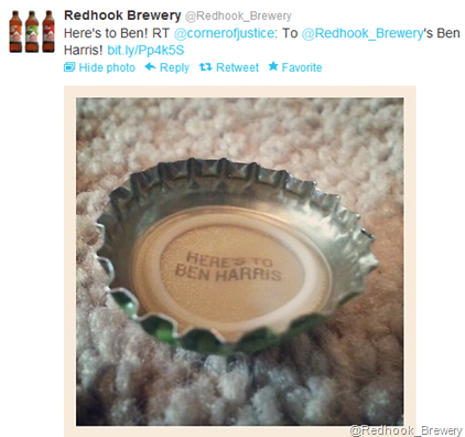 Redhook Brewery – Here’s To Ben Harris Bottle Crowns