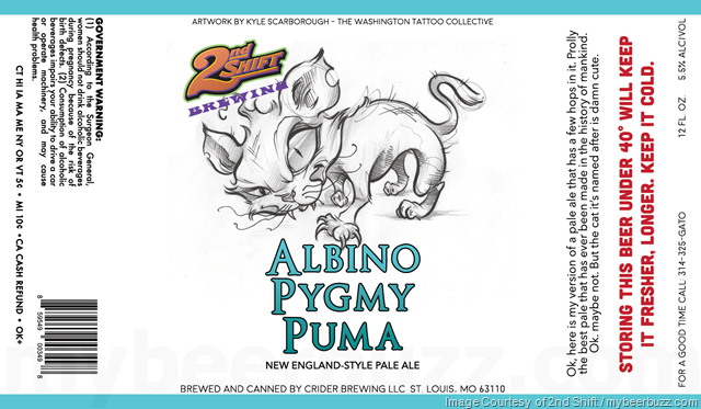 2nd Shift Working On Albino Pygmy Puma, Casual Experimentation, Rainbow Kitty, Grapevines, Cuvee de Trois, Cat, Beer # 1 & Mouse and Katy