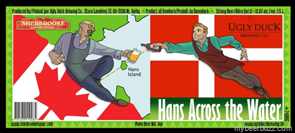 Sherbrooke Liquor / Ugly Duck Brewing–Hans Across The Water Settling the Canadian / Denmark Dispute With a Co-Brewed Beer