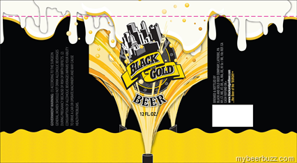 Black And Gold Beer / Jones Brewing (Latrobe, PA)–Pittsburgh Passion Football (Light 105 Calories)