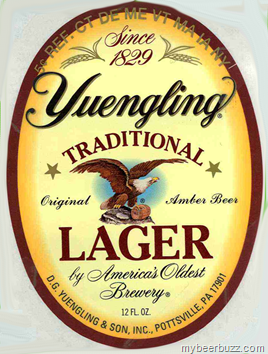 Yuengling Lager New 12oz Bottle Label