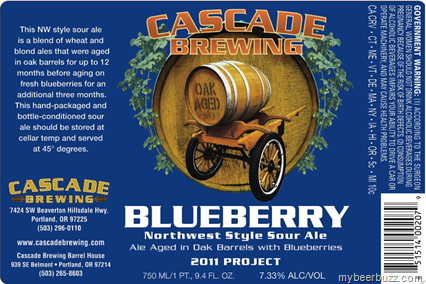 Cascade Brewing Blueberry Sour Coming 3/22