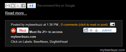 mybeerbuzz.com–Pin It, Digg It, Stumble Upon It, Tweet It, Facebook It, e-Mail It, Google + It or Blog It
