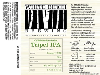 White Birch / Martha’s Exchange –Tripel IPA Collaboration Series