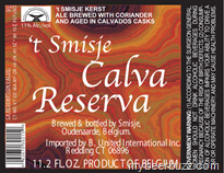 ‘t Smisje – Calva Reserva & Grande Reserva–Kerst (Christmas) Ales