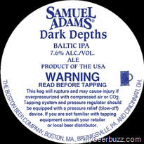 Samuel Adams–Small Batch Dark Depths & Cinder Bock in Kegs—New Noble Pils Label