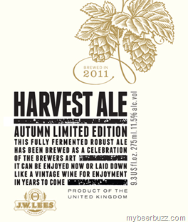 J.W. Lees–harvest Ale 2011–Autumn Limited Edition