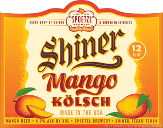 Shiner Adding Mango Kölsch Bottles