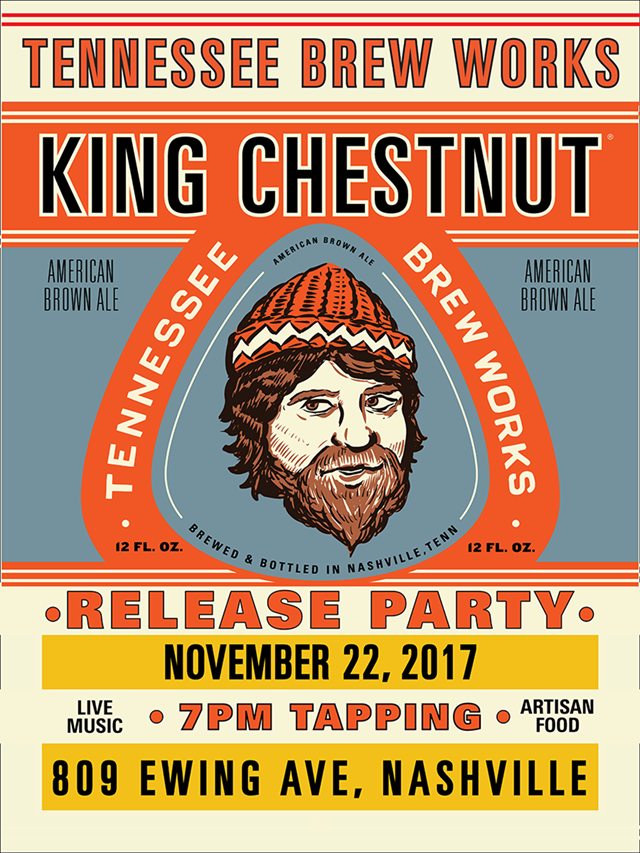 Tennessee Brew Works Releasing King Chestnut Brown Ale