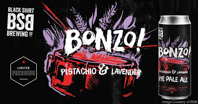 Black Shirt Brewing Bonzo! Pistachio & Lavender Coming 11/22